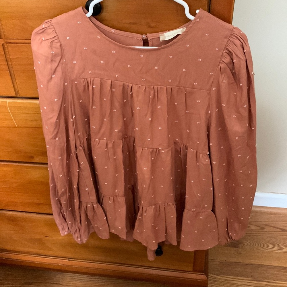Altar’d state cotton long sleeve blouse